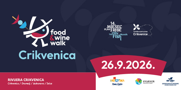 TENISICE NA NOGE, ČAŠE U RUKE: OTVORENE PRIJAVE ZA 3. CRIKVENICA FOOD & WINE WALK!